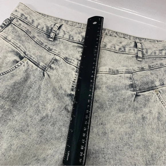 Lascana Jeans Woman 8  Stone Wash High Waist Pockets Stretch Straight Taper Ligh - Picture 14 of 14